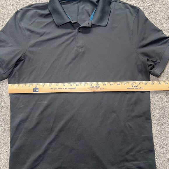 Lululemon Tech Pique Polo Shirt Golf Performance Live In Practice Gray Size M - Picture 4 of 8